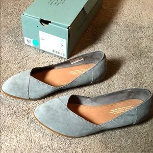 Grey toms flats